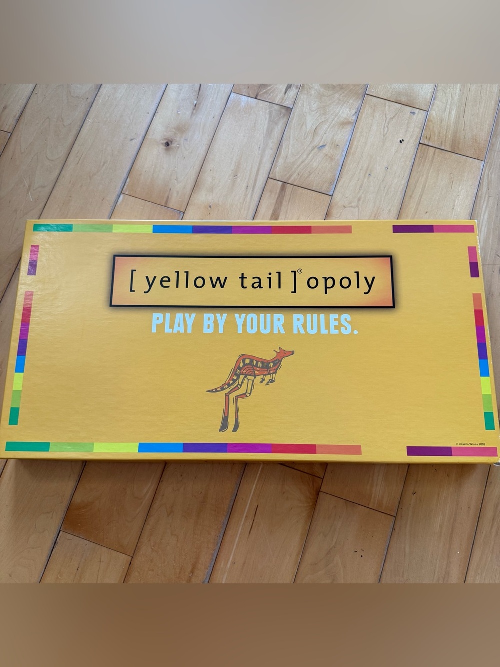 Yellow Tail Opoly Board Game - Bright Yellow Box
